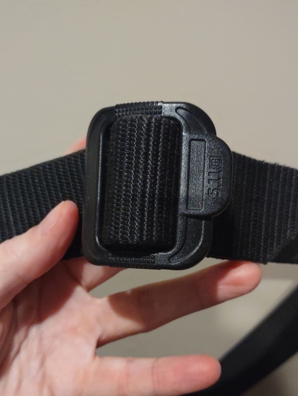 5.11 Tactical Black Heavy-Duty Nylon Duty Belt Adjustable, Large TDU